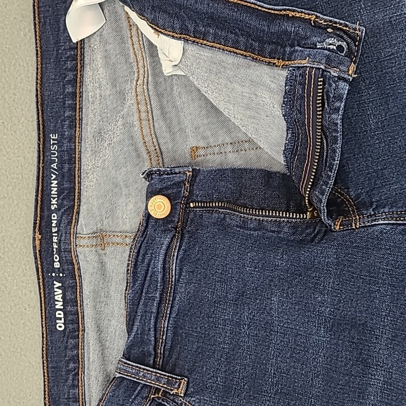 OLD NAVY Women's Boyfriend Skinny Distressed Stretch Blue Jeans -‎ Size 18 - Picture 7 of 11